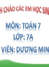 Bài giảng Toán Lớp 7 (Sách Chân trời sáng tạo) - Chương 3 - Bài 1 Hình hộp chữ nhật. Hình lập phương - Năm học 2022-2023